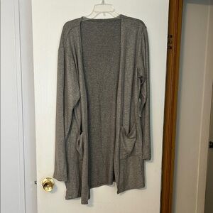 ZYIA Charcoal Open Front Cardigan
